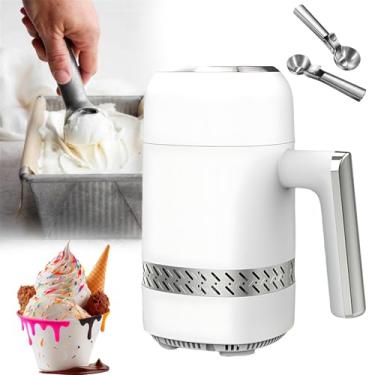 Imagem de Acessório de sorvete para batedeira, sorveteira e sorveteira, sem necessidade de pré-congelamento, com painel de LED, 300ML de sorvete uma vez, identificação inteligente de macio e duro