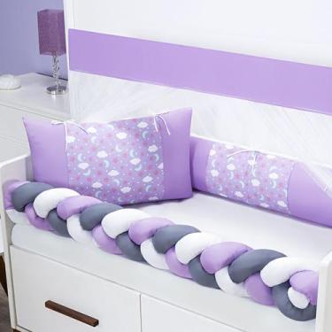 Imagem de Kit Berço 6 Peças Fofuxo Estampado Berço Americano 130x70cm - Outcasa 