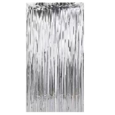 Imagem de Cortinas Metalizada Lisa Decoração de Festa, Aniversário, Chá de bebê,