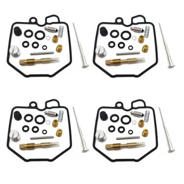 Imagem de Kit de reparo de carburador de motor de motocicleta parafuso de ar de junta de válvula de agulha para Honda CX500C 80-82 CX500D CX500 CB 500 C D 500C 500D (4 conjuntos)