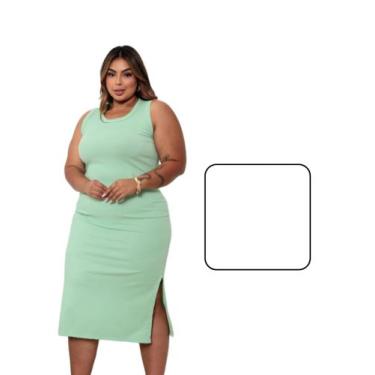Imagem de Vestido Candy Collor Midi Moda Plus Size Tamanhos Grandes - On.shop, O