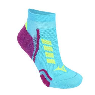 Imagem de Meia Mizuno Cano Baixo Race Low - Azul e Roxo - 39/42, 35/38