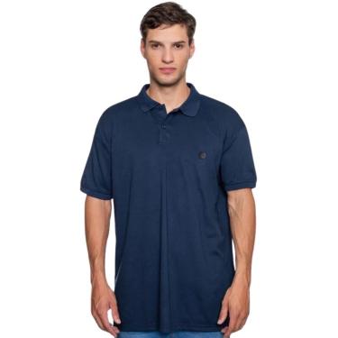 Imagem de Camisa Polo Plus Size Masculina Fatal Piquet Azul Marinho 29547