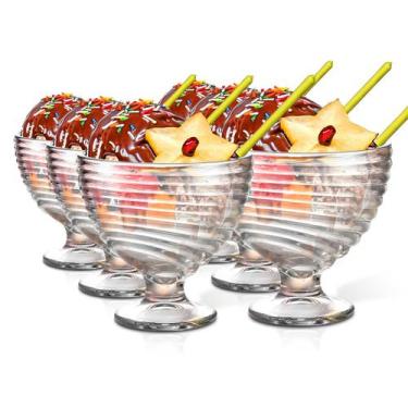 Imagem de Taças Sobremesa Vidro Honey 300ml Conjunto 6 Pçs- Dolce Home