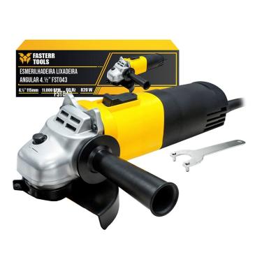 Imagem de Esmerilhadeira Lixadeira Angular 110V  820W 11000 Rpm Fasterr FST043