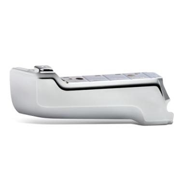 Imagem de DNA MOTORING Extremidade do para-choque traseiro compatível com Ford F250 / F350 / F450 SD 2017-2022, sem sensores de distância de estacionamento, HC3Z17906JA, cromado, BUMP-R-F25017-C-01-CH-L