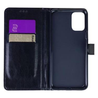 Imagem de Capa Carteira Case com Flip para Motorola Moto G35 Cor Preta - LXL
