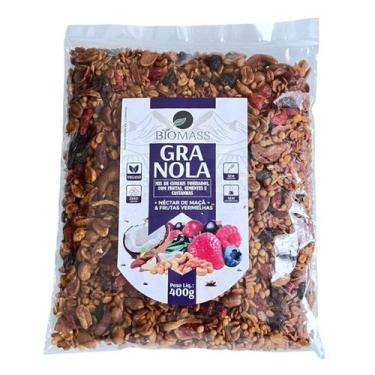 Imagem de Granola nectar de maça e frutas vermelhas pacote 400g biomass