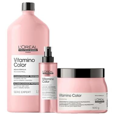 Imagem de Kit L'Oréal Professionnel Serie Expert Vitamino Color Condicionador 1,5L + Máscara 500g + Leave-in 190ml (3 Produtos)