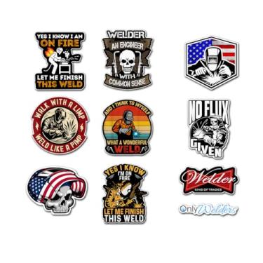 Imagem de (Conjunto de 10) Adesivo de soldador engraçado, No Flux Give, and I Think to Myself What a Wonderful Weld, Walk with A Limp Weld Like A Pimp, Yes I Know I'm On Fire Let Me Finish This Weld Sticker 7