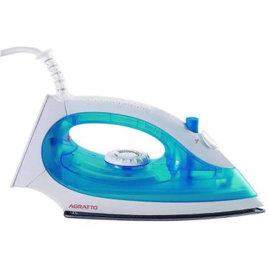 Imagem de Ferro De Passar A Vapor Agratto 1250W Azul Base Antiaderente 220V