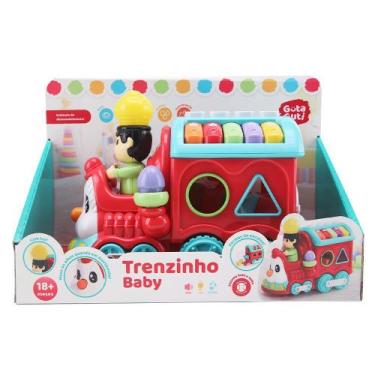 Imagem de Trenzinho Bate e Volta Baby Luz e Som Formas de Encaixar - DM TOYS