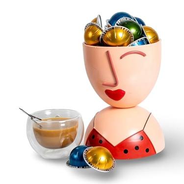 Imagem de Made Easy Kit Organizador de cápsulas de café compatível com Nespresso Vertuo e Original – Suporte de escultura de bancada estilo cesta para café bar, estação de canto, área de descanso de escritório