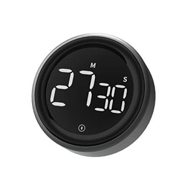 Imagem de Cronômetro digital LED para cozinha, chuveiro, estudo, cronômetro, despertador, magnético, eletrônico, contagem regressiva
