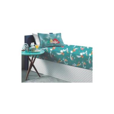 Imagem de Jogo De Cama Infantil Princesas Ariel Solteiro 2 Peças Disney ( 43733 