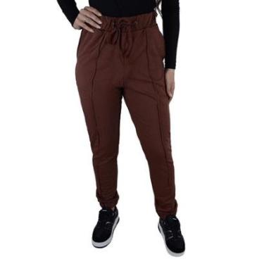 Imagem de Calça Feminina Olho Fatal Jogger Marrom Nut - 60187-Feminino
