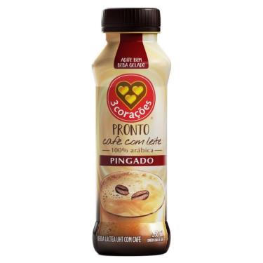 Imagem de Bebida Láctea UHT Café com Leite Pingado 3 Corações 260ml
