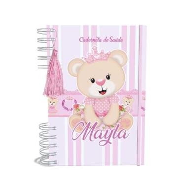 Imagem de Caderneta de Saúde A5 Personalizada Ursinha Princesa Menina - Lissie P