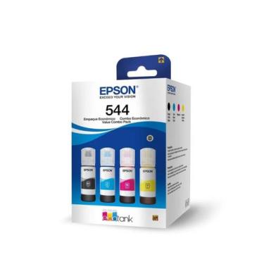 Imagem de kit 04 refil de tinta T544 / 544 para impressora tank L3250 L1250 - IM