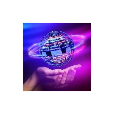 Imagem de Spinner voador, Bola Mágica flutuante anti gravidade, anti stress,Efeito bumerangue que volta a você, luzes de LED esfera que sobe e desce, brincadeira garantida em qualquer lugar.