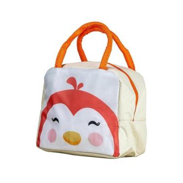 Imagem de Bolsa Térmica Lancheira Infantil Passarinho Com Estampa de Bichinho e 
