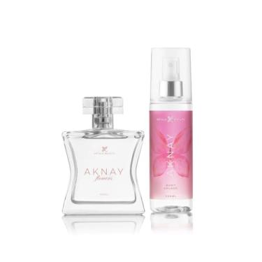 Imagem de Kit Aknay Flowers Perfume e Body Splash Feminino Pétala Beauty