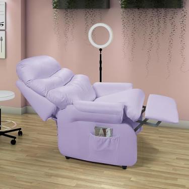 Imagem de Poltrona do Papai Reclinável Cadeira Corano Soft Vovô (LILAS)