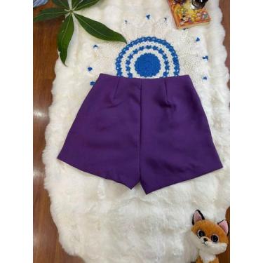 Imagem de Belala Moda Short novo feminina com zíper na esquerda sem bolso e sem 