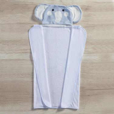 Imagem de Toalha Com Capuz De Banho 3d Para Bebe Menino - Miguel Baby, Elefante 