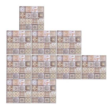 Imagem de 10pcs 3d Pvc w Adesivos de Telha Autoadesiva Decor para Cozinha Elegante e Decoração de Backspl Hroom