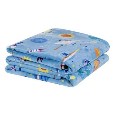 Imagem de Cobertor Fantasy Solteiro Infantil Mantinha Flannel Estampada - Astron