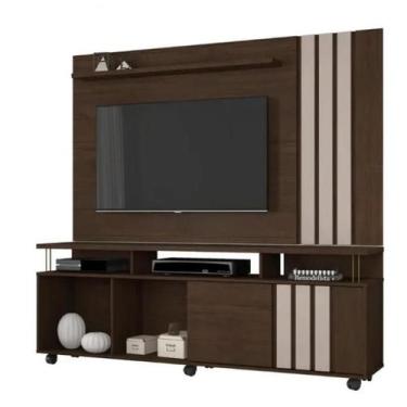 Imagem de Rack e Painel Atraente Tv 70" JCM Movelaria - Café Soft/Off