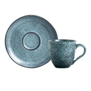 Imagem de Conjunto com 6 Xícaras De Chá Orgânico 170ml com 6 Pires Bio Night Sky