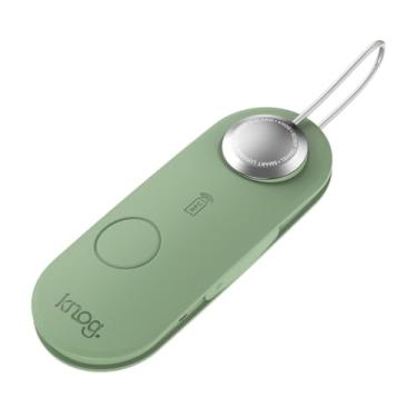 Imagem de Knog Scout iOS Smart Tag, rastreador e alarme 85d – etiqueta de bagagem recarregável compatível com aplicativo iOS e Apple Find My, informações de contato digitais, carrilhão remoto, alertas de