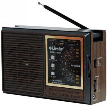 Imagem de Rádio Livistar Portátil Recarregável Am Fm - Cnn-2730Ru - Livstar, Biv