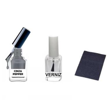 Imagem de Tinta Retoque Tira Risco Carro Volkswagen - Cinza Pepper - Jhow Adesiv