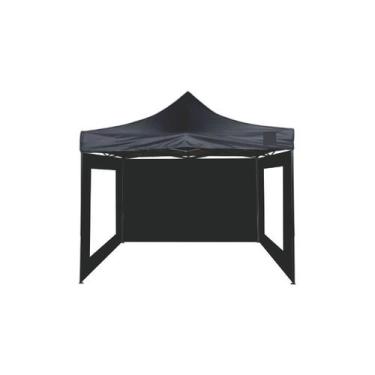Imagem de Tenda Sanfonada Camping 3x2 PVC Vinílica - Goiania Tendas, Preto