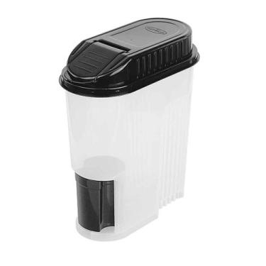 Imagem de Porta Sabao em Po com Copo Dosador 1 Kg - Nitron, Preto