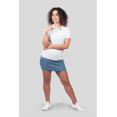 Imagem de Gola Polo Premium Feminina PA Manga Curta Branca - Wild World, P