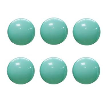 Imagem de MOWO Balão De Alumínio 4D Azul-Petróleo 25 Cm Com Hélio Mylar Para Chá Bebê, Aniversário, Festa Casamento, Pacote 20