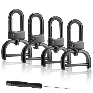 Imagem de DEVPSISR 4 Peças De Fecho Giratório Com Pressão Removível Parafuso Para Bolsa, Alça Substituição Ferragens, Bronze