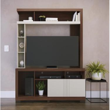 Imagem de Estante Elba para TV's de até 50 Polegadas com 2 Pts com Frisos - Nogu