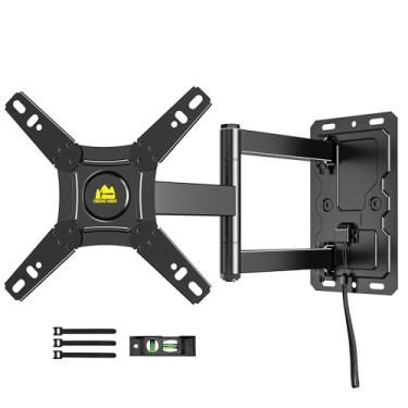 Imagem de FORGING MOUNT Suporte de parede para TV RV com trava para retrato com paisagem para retrato para TVs e monitores de 13 a 43 polegadas, suporte de parede de movimento total para trailer, motorhome