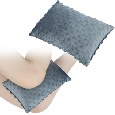 Imagem de Travesseiro macio de joelho para perna 28 x 19,8 cm, almofadas pequenas de suporte de quadril entre as pernas para pessoas que dormem de lado, ciática, alívio da dor, lavável na máquina, presentes de