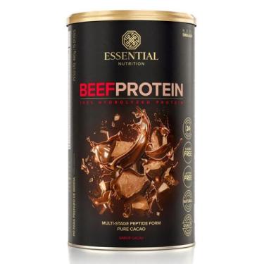 Imagem de Beef protein Cacao lata 480G essential proteína carne - ESSENTIAL NUTR