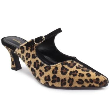 Imagem de Scarpin Mule Modarpe Salto Baixo Moderno S19 (Onça Preto, BR, Adulto, Numérico, 38)