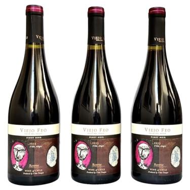 Imagem de Vinho Viejo Feo Reserva Pinot Noir | Kit Com 3 Garrafas | Oferta