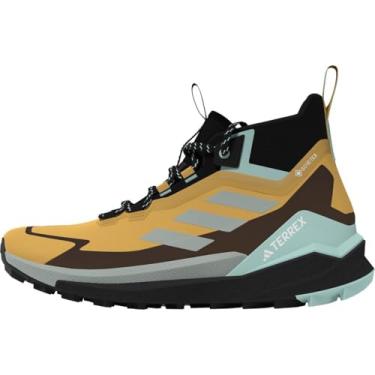 Imagem de Adidas Tênis de caminhada feminino Terrex Free Hiker 2 Gore-tex, Amarelo pré-amado/prata maravilha / Semi F, 36