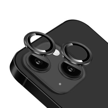 Imagem de Película para câmera iPhone 15 / 15 Plus, Originais iPlace, Aro Preto