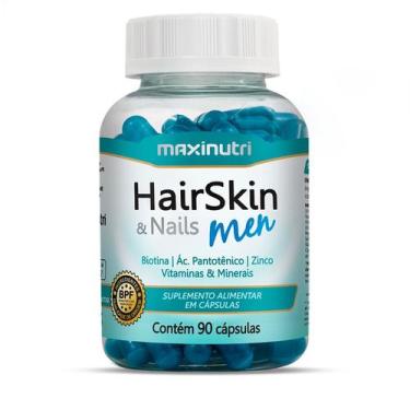 Imagem de Multivitamínico cabelo, pele e unhas homem - 90 cápsulas - maxinutri